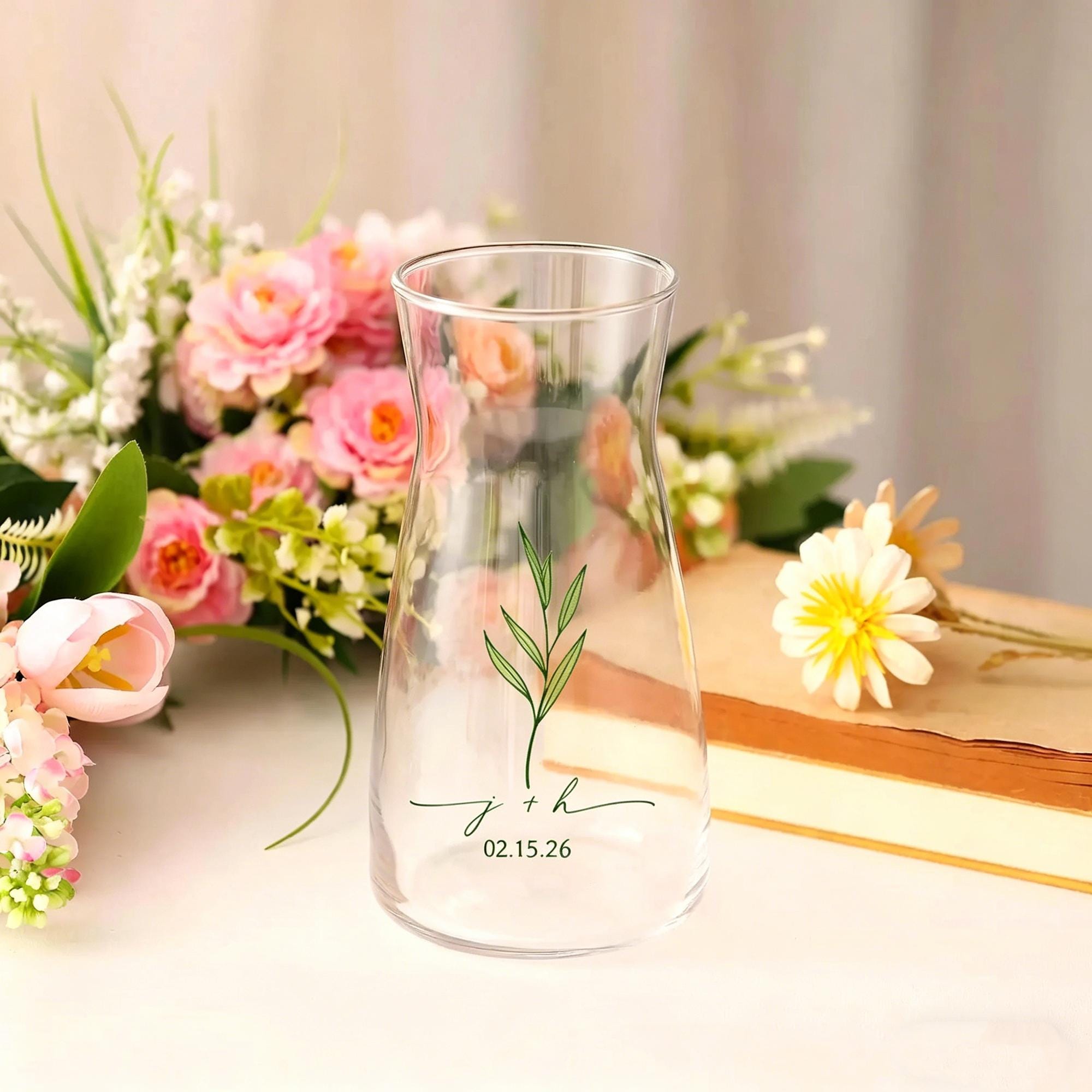 Glas kugel vase