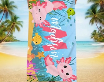 Personalized Towel,Multi Style Beach Towel,Personalized Kids Beach Towel ,Fun Beach Designs,Vacation Gift,Gift For Girls Boys,Outdoor Towel