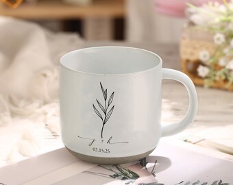Personalised Newly Engaged Gift, Custom Wedding Mugs, Pottery Mug, Engagement Gifts, Wedding Gifts for Couple, Bridal Shower Gifts