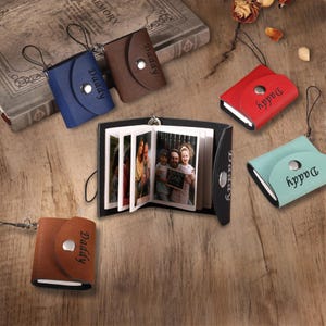 Mini Photo Album Keychain, Personalized Gift for Him, Dad, Husband, Anniversary Gifts, Boyfriend Birthday, Gift for Her, Anniversary Gift