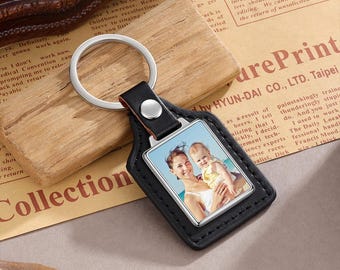 Personalized Photo Keychain, Custom Picture Keychain, Photo Gifts, Personalized Keychain Gift, Anniversary Gift, Valentine's Day Gift