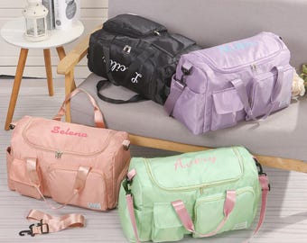 Personalized Name Duffel Bag,Overnight bags,Custom Weekender Bag,Dance Bag,Travel Bag,Birthday Gift,Initial Gym Bag for Her Him,Hospital Bag