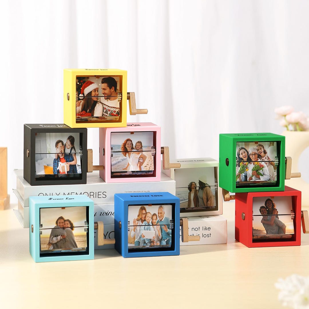 Personalized Photo Flipbook Animation Box,custom Wooden Photo Book With ...