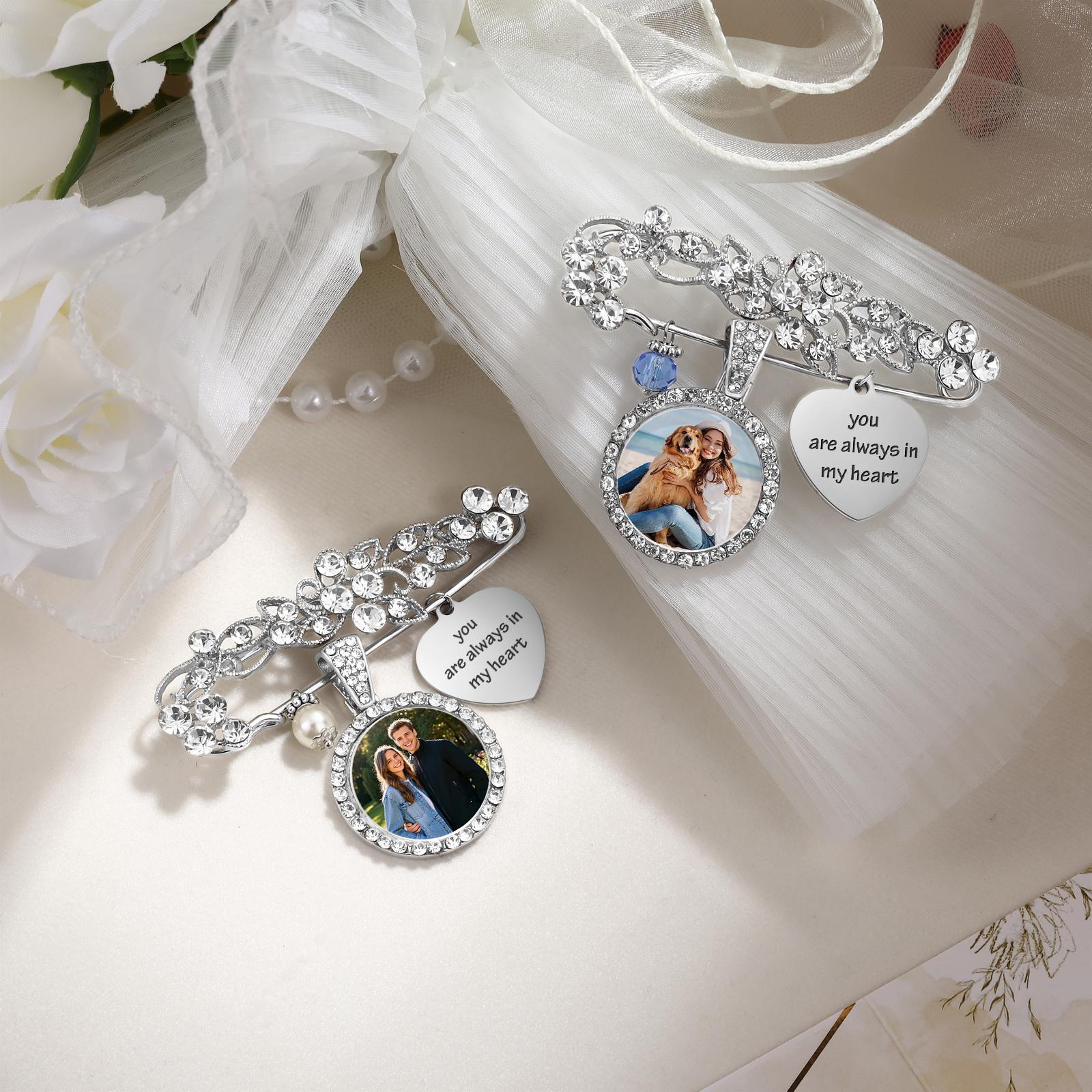 Custom Wedding Bouquet Charm - Bridal Bouquet Charm - Memory Photo ...