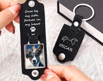 Pet Memorial Keychain, Custom Dog Picture Keychain, Pet Memorial Gift,Pet Loss Gift, Pet Sympathy Gift,Dog Remembrance Gift,Dog Passing Away
