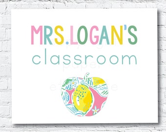 Classroom Teacher Sign - Teacher Classroom Decor -Teacher Sign -Classroom Rules -Classroom Decor - Custom Teacher Gift - Classroom Poster