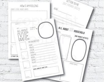 Time Capsule Printable, Family DIY Activity (Digital Download)