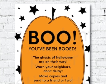 Boo Halloween Sign, You've Been Booed Sign, Boo Neighbor Sign, Boo Sign,Halloween Booed Sign,Halloween Boo Neighbor Gift,You've Been Booed