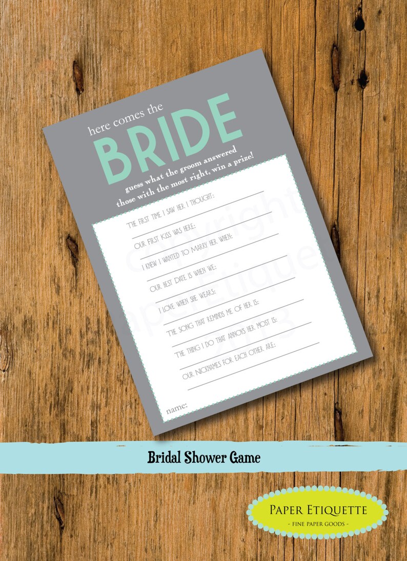 Stag and Doe Party Bride To Be Game Wedding Shower Game INSTANT DOWNLOAD Bridal Shower Game Bachelorette Game Bride Game