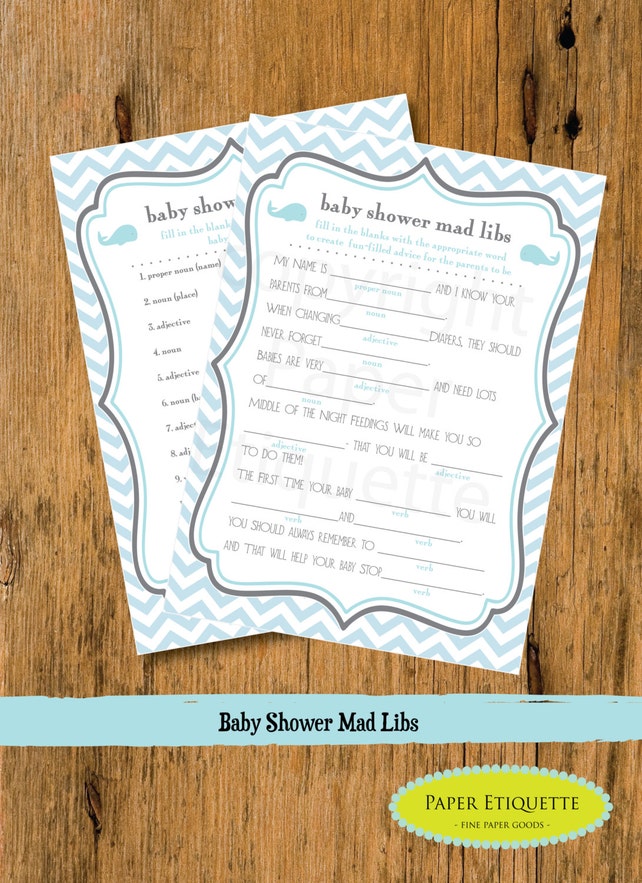 Instant Upload Baby Shower Game Finish Daddy S Phrase Chevron Gray