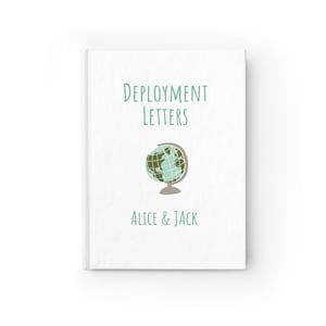 Diario de despliegue militar, cuaderno de cartas a la esposa, San Valentín militar, esposa del ejército, regalo de despedida militar, regalo de despliegue, esposa de la marina
