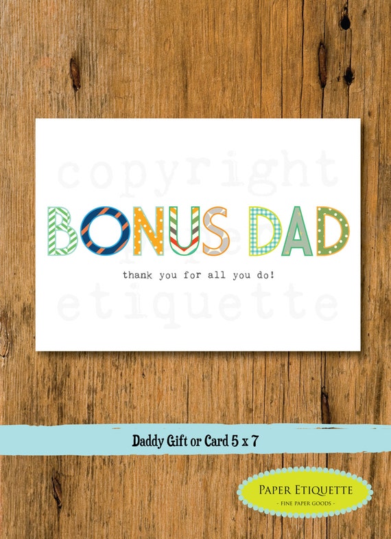 Bonus Dad Gift Happy Father's Day Card 