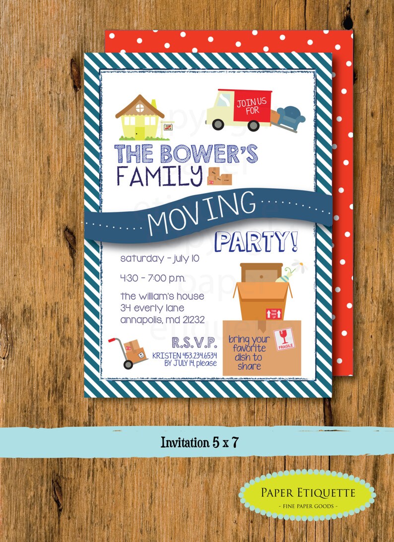 Moving Party Invitation
 Going Away Party Moving Party Invitation Virtual Packing Etsy