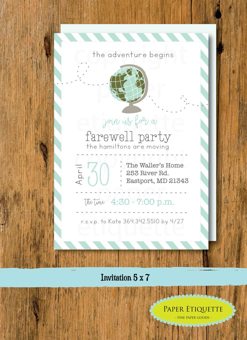 Going Away Party Moving Party Invitation Beer Packing ...