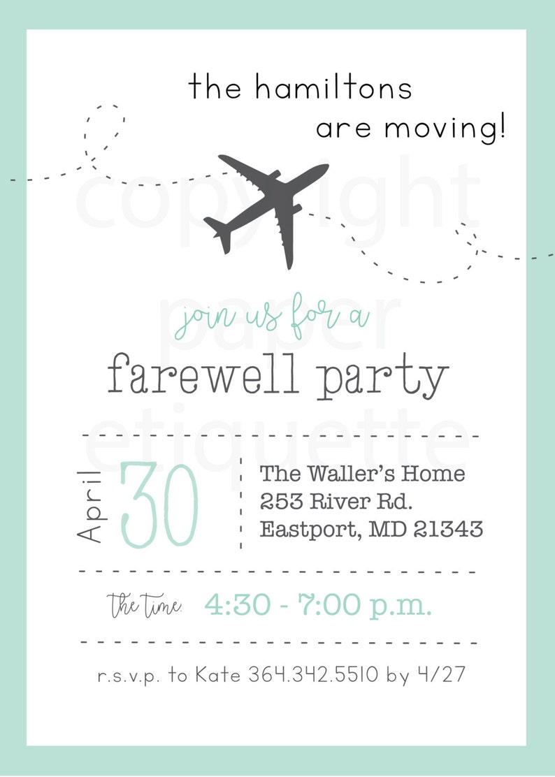 Going Away Party, Moving Party Invitation, Beer Packing Party, We Are Moving Party, Moving Away Party, Drive By Parade, Drive By Farewell image 2