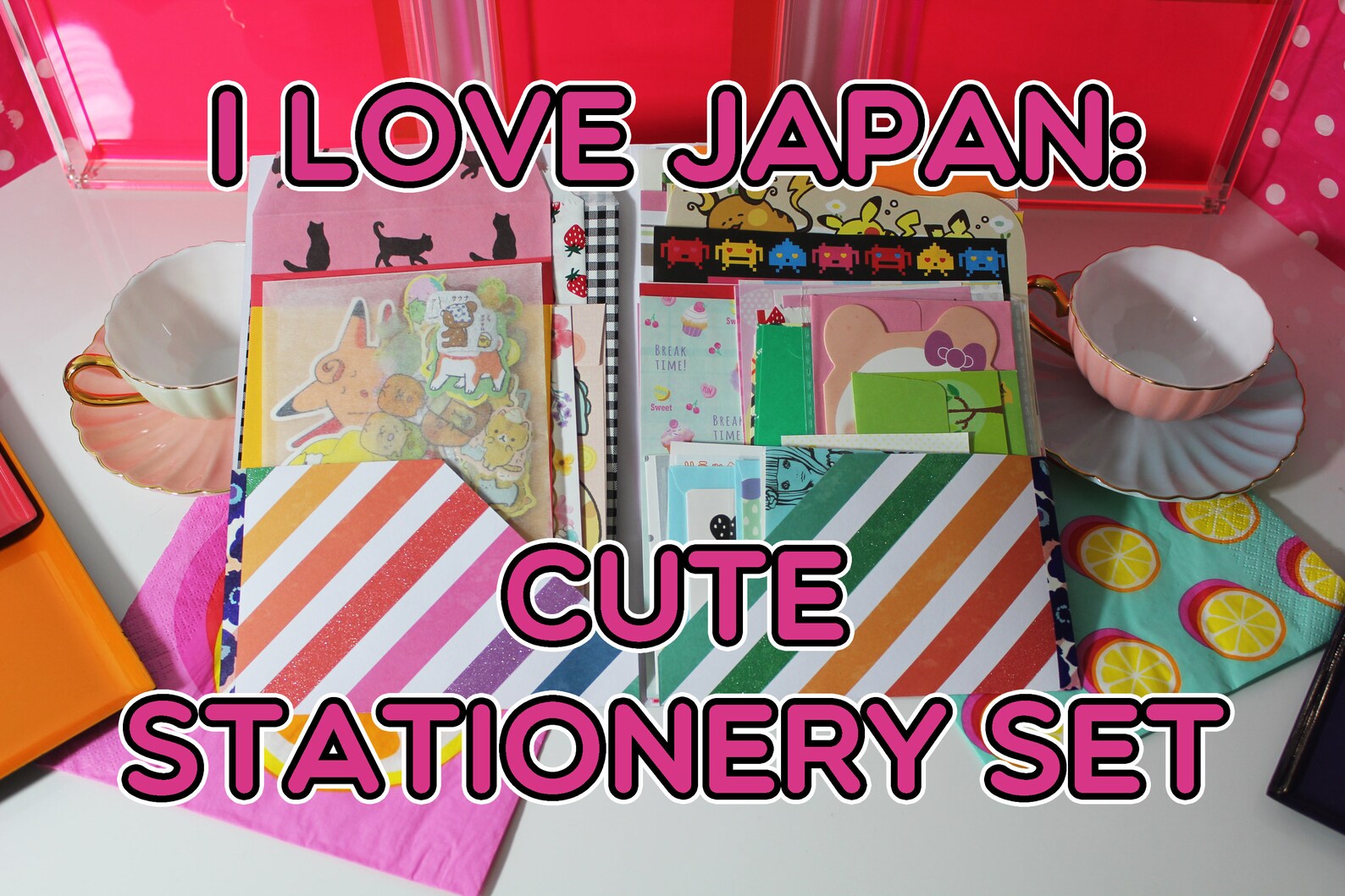 Japanese Stationery Set Cute XL Sundry Stationery I LOVE Etsy