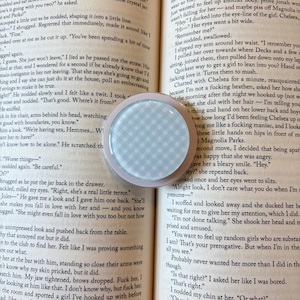Gingham kindle grips/ blue, pink and green phone grip/ MagSafe grip/ magnetic phone grip/ Gingham print kindle grip / kindle accessories