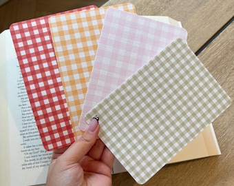 Gingham Kindle Inserts / Gingham pattern Kindle Insert/ Kindle Insert (Physical) / Kindle Aesthetic / Clear Case Insert