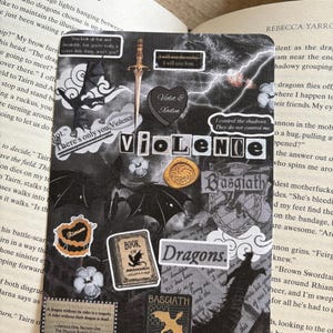 Fourth Wing Kindle Insert: Onyx Storm, Iron Flame Design