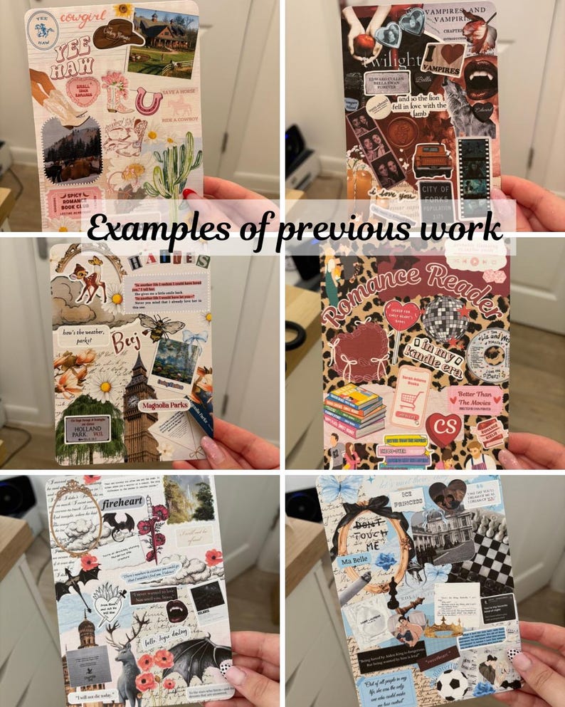 Custom Kindle Insert / book theme / Kindle Insert/ /Kindle Insert (Physical) / Kindle Aesthetic / Clear Case Insert / Kindle Stickers image 2