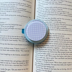 Gingham kindle grips/ blue, pink, green and purple phone grip/ MagSafe grip/ magnetic phone grip/ Gingham print grip / kindle accessories Bild 4