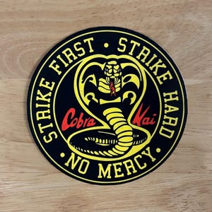 Cobra Kai Sticker, The Karate Kid, Waterproof
