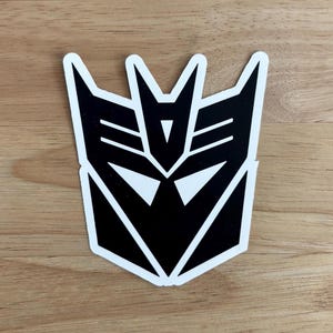 Transformers Decepticon Sticker, 80&#39;s Toys and TV, Waterproof