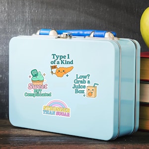 Skurrile Aufkleber-Bögen für Typ-1-Diabetes-Aufklärung, niedliche T1D-Aufkleber für Laptops, Journals, Wasserflaschen, kinderfreundliche Diabetes-Geschenke