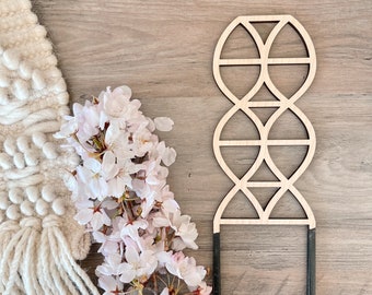 House Plant Trellis Circle Set Modern Boho stake teacher appreciation gift Mother’s Day house  decor climbing plants support garden style