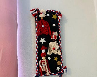 Three Kings in Macrame • Puerto Rican Ornament • Puerto Rican Handmade Decoration • Handmade Gift