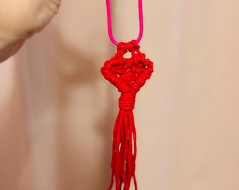 Handmade Macrame Heart | Handmade Bookmark | Gift of Faith and Hope | Bohemian Textile Art