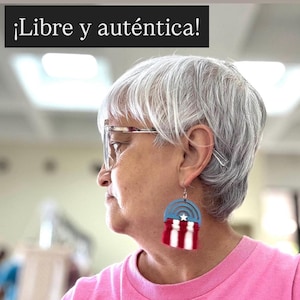 Puerto Rico Flag Macrame Earrings | Boricua Pride | Handmade | Authentic and Meaningful Gift