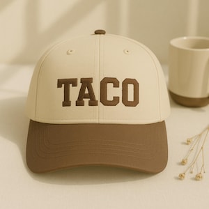 Embroidered TACO Trades Trucker Cap, Washed Hat, TACO Hat, TACO Cap
