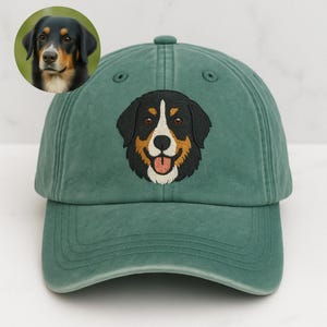 Custom EMBROIDERED Pet Hat Using Pet Photo Personalized Dog Hat Custom Cat Hat Custom Pet Cap Dog Hat Custom Dog Baseball Cap Dog Mom Hat
