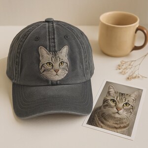 Custom EMBROIDERED Pet Hat Using Pet Photo Personalized Dog Hat Custom Cat Hat Custom Pet Cap Dog Hat Custom Dog Baseball Cap Dog Mom Hat