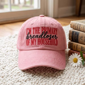 Embroidered Cotton Baseball Hat, Funny "Breadloser" Quote, Adult Humor Gift