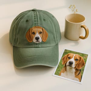 Custom EMBROIDERED Pet Hat Using Pet Photo Personalized Dog Hat Custom Cat Hat Custom Pet Cap Dog Hat Custom Dog Baseball Cap Dog Mom Hat