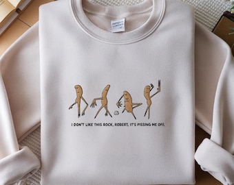 Marcus the Worm Embroidery Sweatshirt - Funny Meme, Brain Rot
