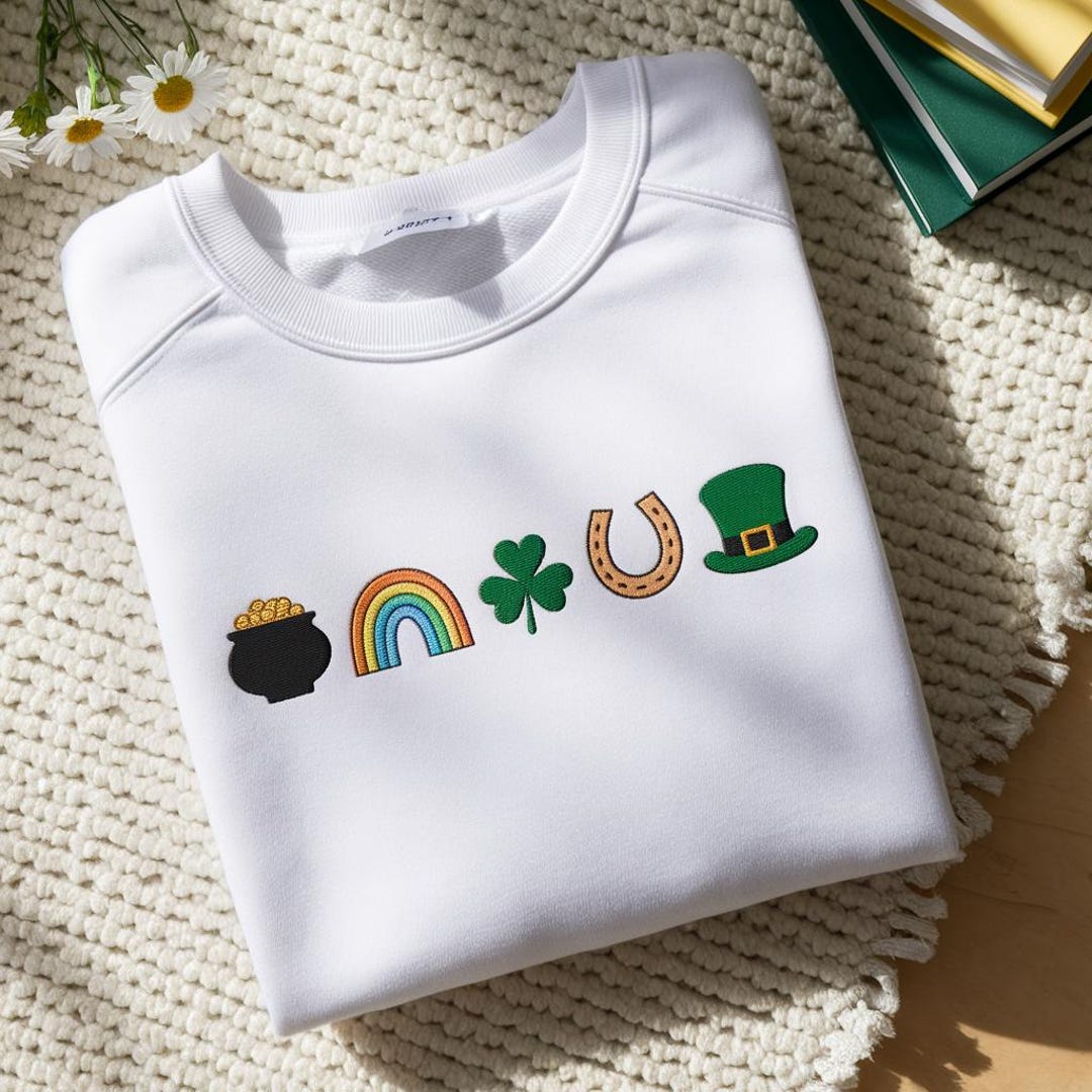 HAPPY ST. PATRICK'S DAY Round Neck Sweatshirt
