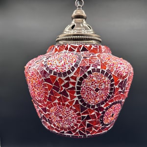 Handmade Turkish Mosaic Pendant Lamp, Colorful Hanging Light, Bohemian Ceiling Decor, Moroccan Style Lighting for Homes, Restaurants & Cafes