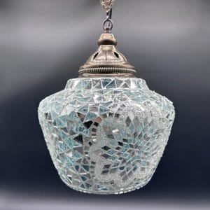 Handmade Turkish Mosaic Pendant Lamp, Colorful Hanging Light, Bohemian Ceiling Decor, Moroccan Style Lighting for Homes, Restaurants & Cafes