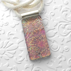 Fused Glass Pendant - Bohemian Pendant - Boho - Dichroic Glass - Fused Glass - Dichroic Jewelry - Statement Pendant 6205