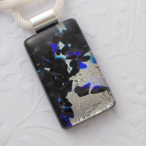 Dichroic Fused Glass Pendant - Boho - Dichroic Glass - Fused Glass - Dichroic Jewelry - Dichroic Necklace - Bohemian Pendant 3941