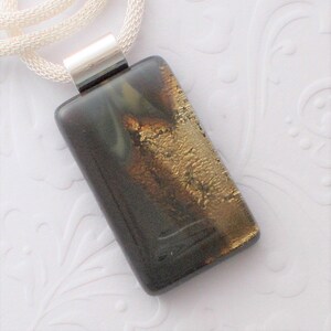 Organic Fused Glass Pendant - Boho - Dichroic Glass - Fused Glass - Dichroic Jewelry - Fused Glass Necklace 2688