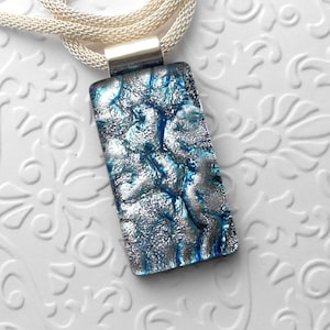 Dichroic Fused Glass Pendant - Boho - Dichroic Glass - Fused Glass - Dichroic Jewelry - Hippy Jewelry 6305