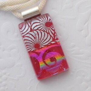 Dichroic Fused Glass Pendant - Boho - Dichroic Glass - Fused Glass - Dichroic Jewelry - Dichroic Necklace - Bohemian Pendant 7937