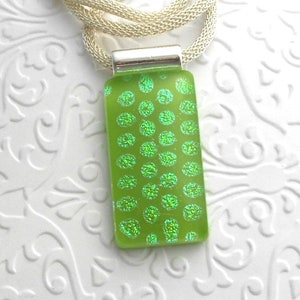 Polka Dot Fused Glass Pendant - Dichroic Fused Glass Pendant - Boho  Dichroic Glass - Fused Glass Dichroic Jewelry - Statement Pendant B8782