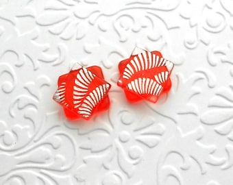 Fused Glass Post Earrings - Dichroic Glass - Dichroic Stud Earrings - Hippie Earrings - Zen Jewelry - Post Earrings 1852