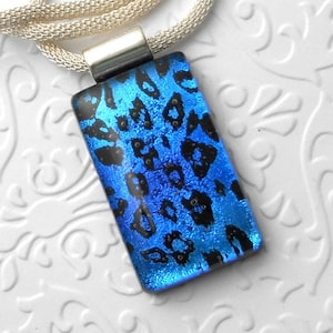 Fused Glass Pendant - Bohemian Pendant - Boho - Dichroic Glass - Fused Glass - Dichroic Jewelry - Statement Pendant 7415