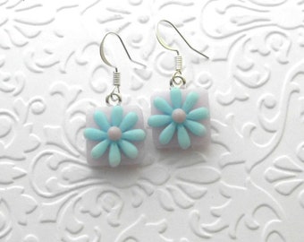 Flower Earrings - Fused Glass Flower Pedal Earrings - Fused Glass Earrings - Glass Earrings - Floral Earrings B4522